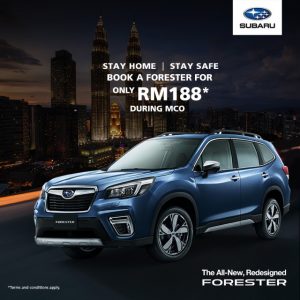 Book A Subaru Forester or XV Online for RM188