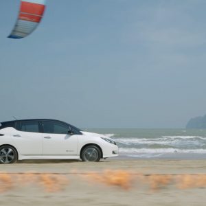 Nissan Leaf Races Mother Nature to Prove a Point