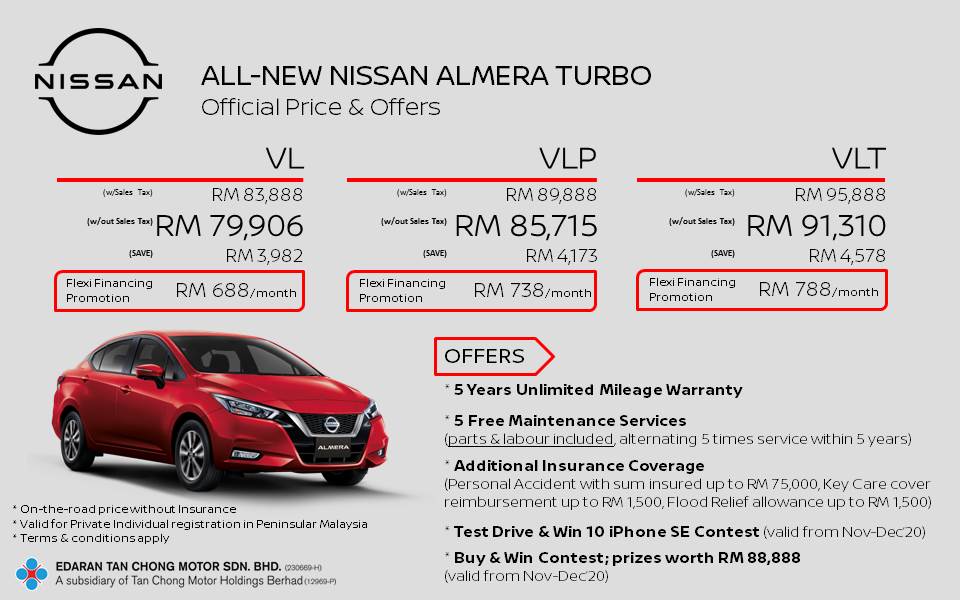 nissan almera price malaysia