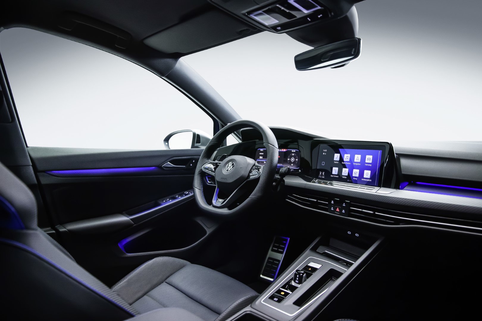 new volkswagen golf r interior